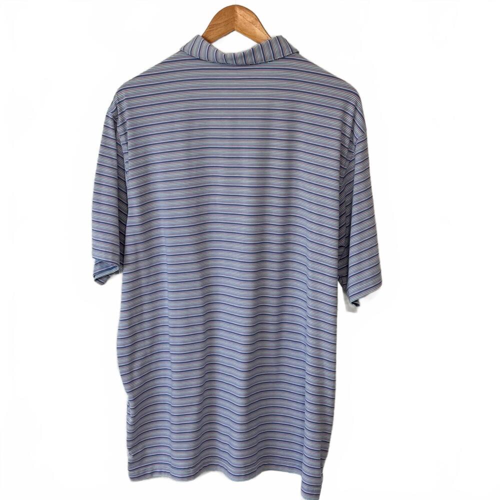 Peter Millar Seaside Men's XL Polo Shirt Short Sleeve Lyocell Golf Casual Blue - Picture 6 of 8